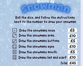 Roll a Snowman Dashboard, A6 Binder, Cash Stuffing, Budgeting