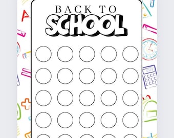 Handmade Back to School Tracker, A6 Budget Binder Insert