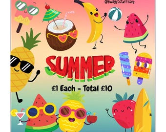Summer Fruit Mini Challenge, Cash Stuffing, Pocket Money, Budgeting, Budget Binder