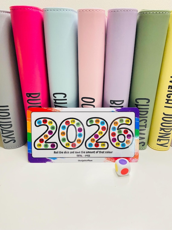 2026 roll the colour Saver, Cash Stuffing, Budget Binder Trackers, Save Money, Cash Envelopes, Budgeting, Money Saver, Presents, Gifts