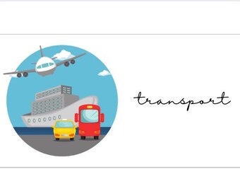 Transport A6 Wallet, Cash Stuffing, Budgeting, Holiday, Saving Money