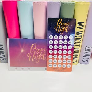 Prom Night Savings Tracker, Cash Stuffing, Budgeting, Prom, Save, Tracker, Organise, Event, Dance, Dress, Suit