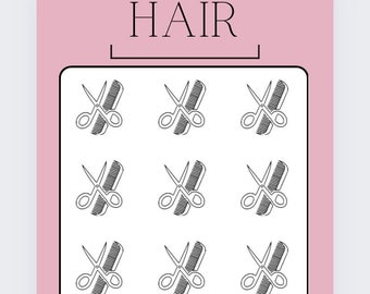 Hair Savings Tracker, Laminated Cash Stuffing Budget Binder
