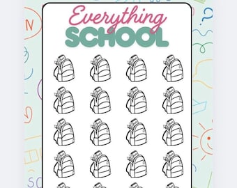 Everything School Savings Tracker and wallet, cash Stuffing, Budgeting, A6 binder, Save money,  Envelope method, Budget, Challenge