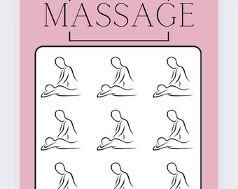 Massage Savings Tracker, Laminated Cash Stuffing Wallet, Budget Binder