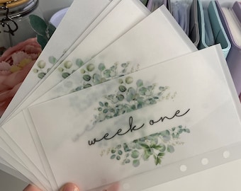 Leafy Green themed Vellum Wallets/zip wallets ***Your choice of wording***