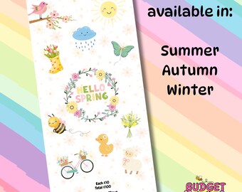 Hello Spring Savings Tracker, Cash Stuffing, Budget Binder Trackers, Save Money, Cash Envelopes, Budgeting, Money Saver, Presents, Gifts