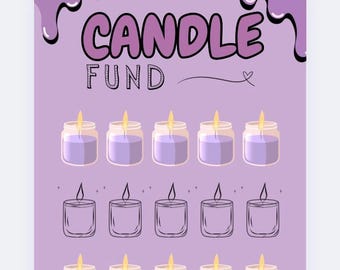 Candle Fund, Saver, Cash Stuffing, Budget Binder Trackers, Save Money, Cash Envelopes, Budgeting, Money Saver, Presents, Gifts