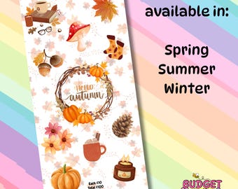 Hello Autumn Savings Tracker, Cash Stuffing, Budget Binder Trackers, Save Money, Cash Envelopes, Budgeting, Money Saver, Presents, Gifts