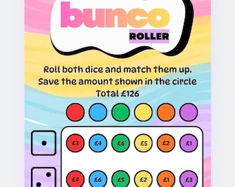 Bunco roll the colour Saver, Cash Stuffing, Budget Binder Trackers, Save Money, Cash Envelopes, Budgeting, Money Saver, Presents, Gifts