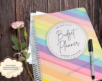 Digital Budget Planner | Savings, Expenses, Bills Tracker (PDF Download)