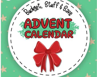 Merry Mini 24 day Advent Calendar, Cash Stuffing, 24 individually wrapped cash stuffing related gifts, Christmas