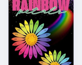Rainbow Petals Saver, Cash Stuffing, Budget Binder Trackers, Save Money, Cash Envelopes, Budgeting, Money Saver, Presents, Gifts