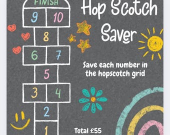 Hopscotch Mini Tracker, Cash Stuffing, Budgeting, Budget Binder, Tracker, Save, Money, Challenge