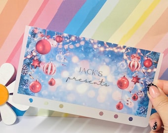 Christmas Vellum Wallets,  Personalised