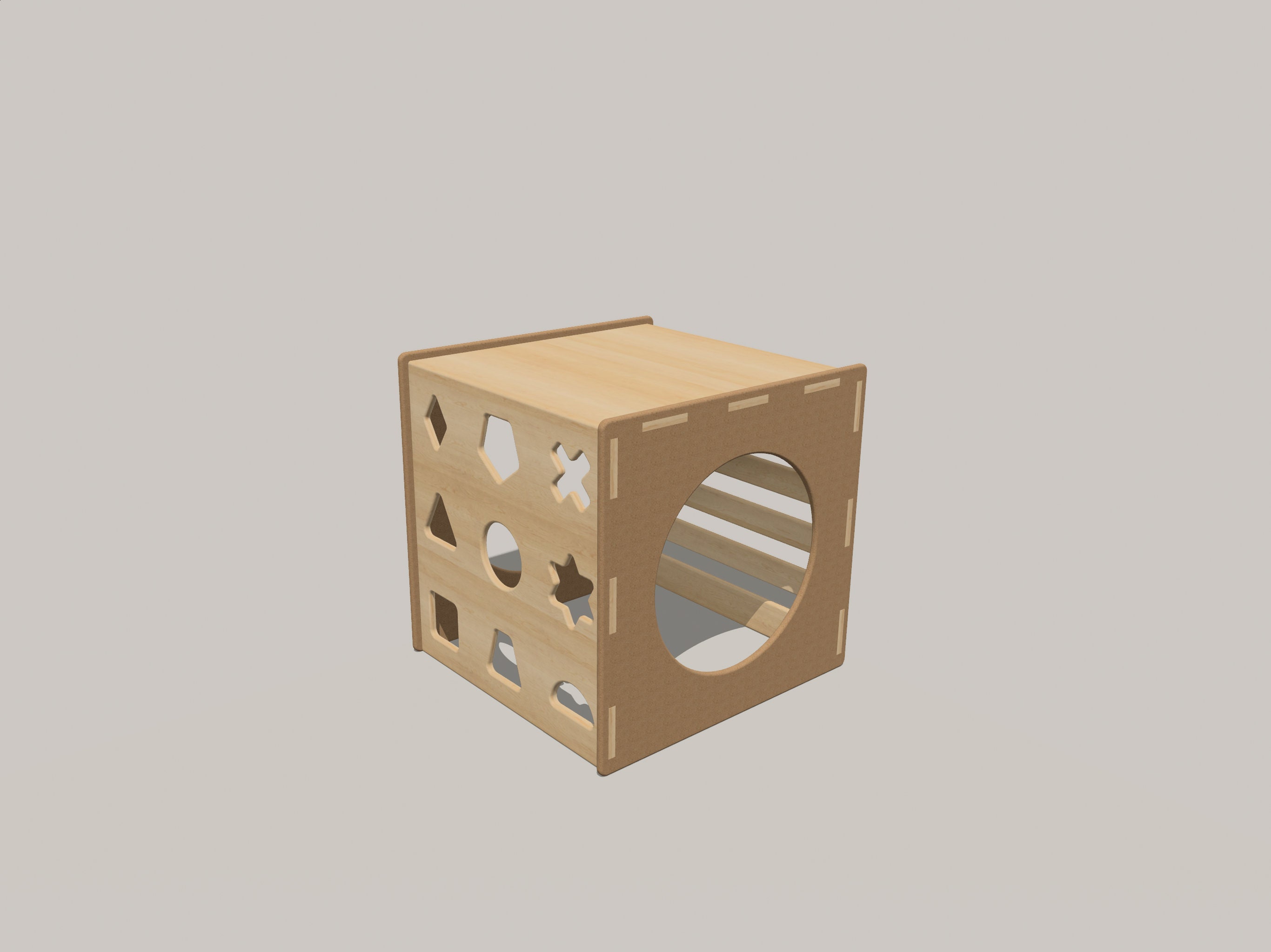 Shape Sorter Play Cube SVG DXF CNC Files (digital Download) - Etsy