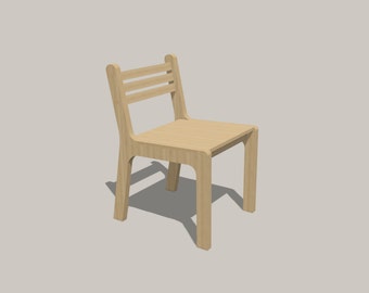 CNC Chair Plan, DXF SVG Files (Digital Download)