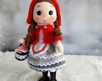 Red Riding Hood Amigurumi Pattern, Crochet Doll, Amigurumi Pattern, Tales Doll, Pdf Pattern, Amigurumi Doll, Crochet Tutorial, English  Pdf