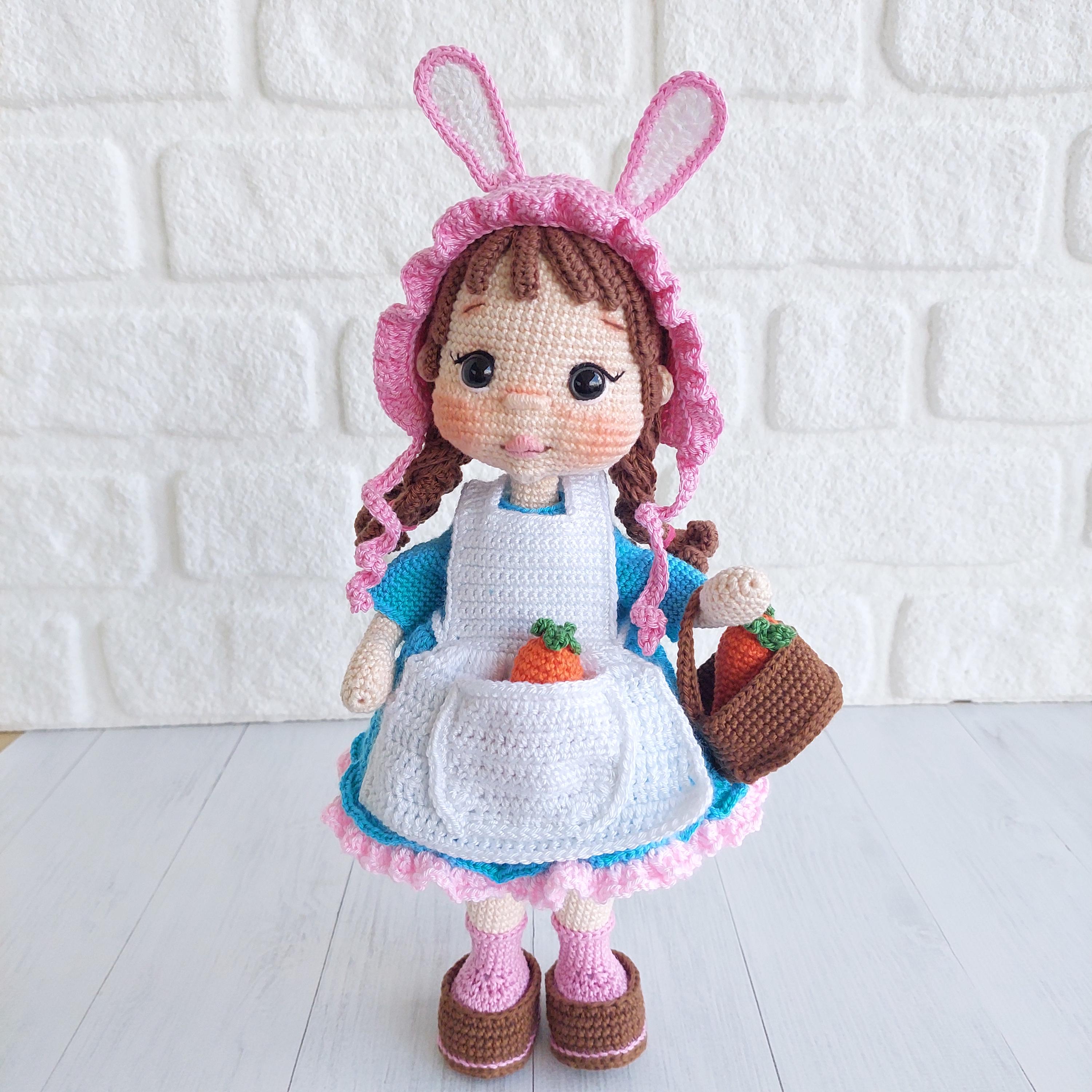 Easter Pattern, Easy Pdf, Bunny Doll, Crochet Easter, Handmade Doll, Digital Download, Cute Crochet Pattern, English Pattern, Easter Doll,