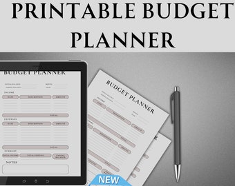 Budgetplanner afdrukbaar, Finance Tracker, Finance Planner, afdrukbare begroting, budgetplanner, afdrukbare budgetplanner, US Letter Planner, A4