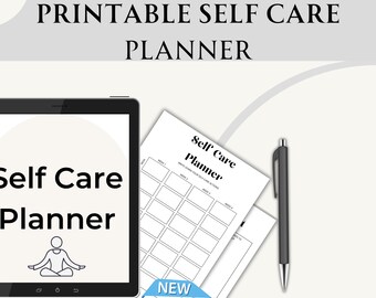 Minimalistischer Self Care Planer, Täglicher Zieltracker, Habit Tracker, Planer, Mood Journal, Wellness Geschenk, Täglicher Organizer, Geschenk für Sie und Ihn