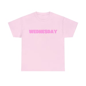 Movie Collection Pink Wednesday Cotton T-Shirt