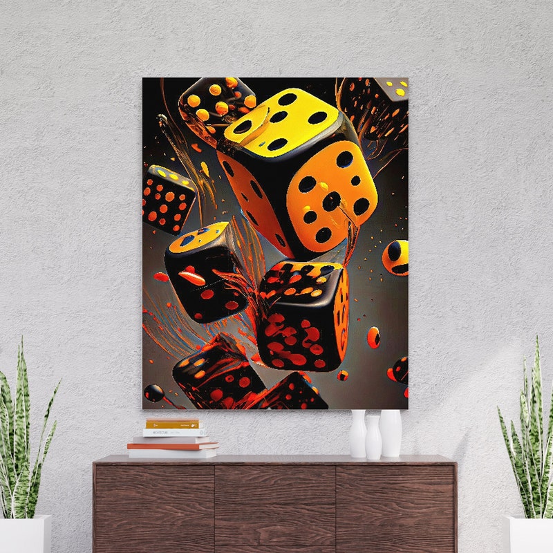 Dice Art Etsy