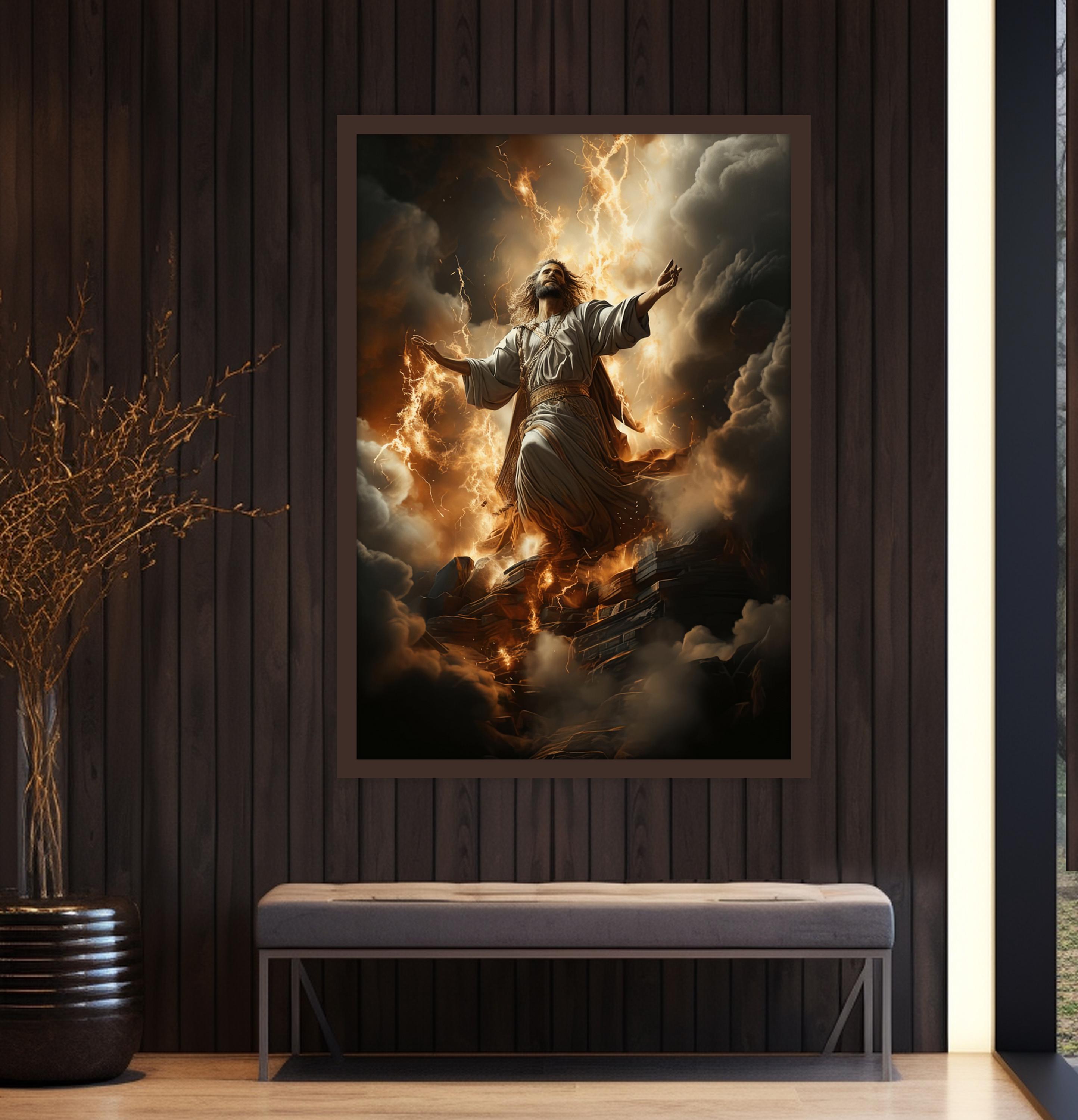 Jesus Christ Canvas Painting, Jesus Wall Painting, Christian Home Decor ...
