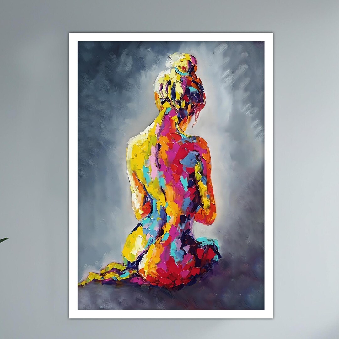 colorful-nude-canvas-painting-nude-wall-painting-erotic-home-decor