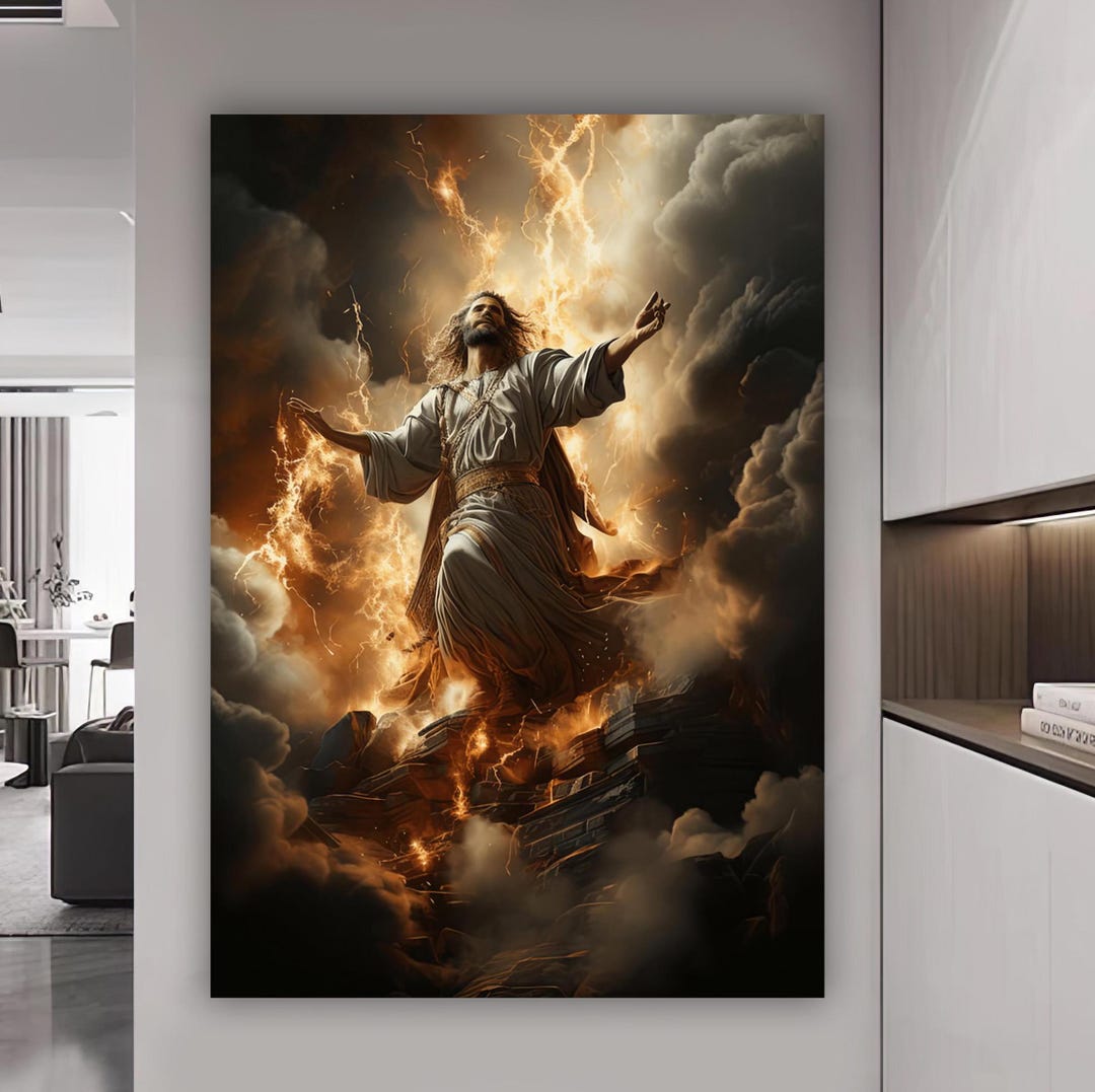 Jesus Christ Canvas Painting, Jesus Wall Painting, Christian Home Decor ...