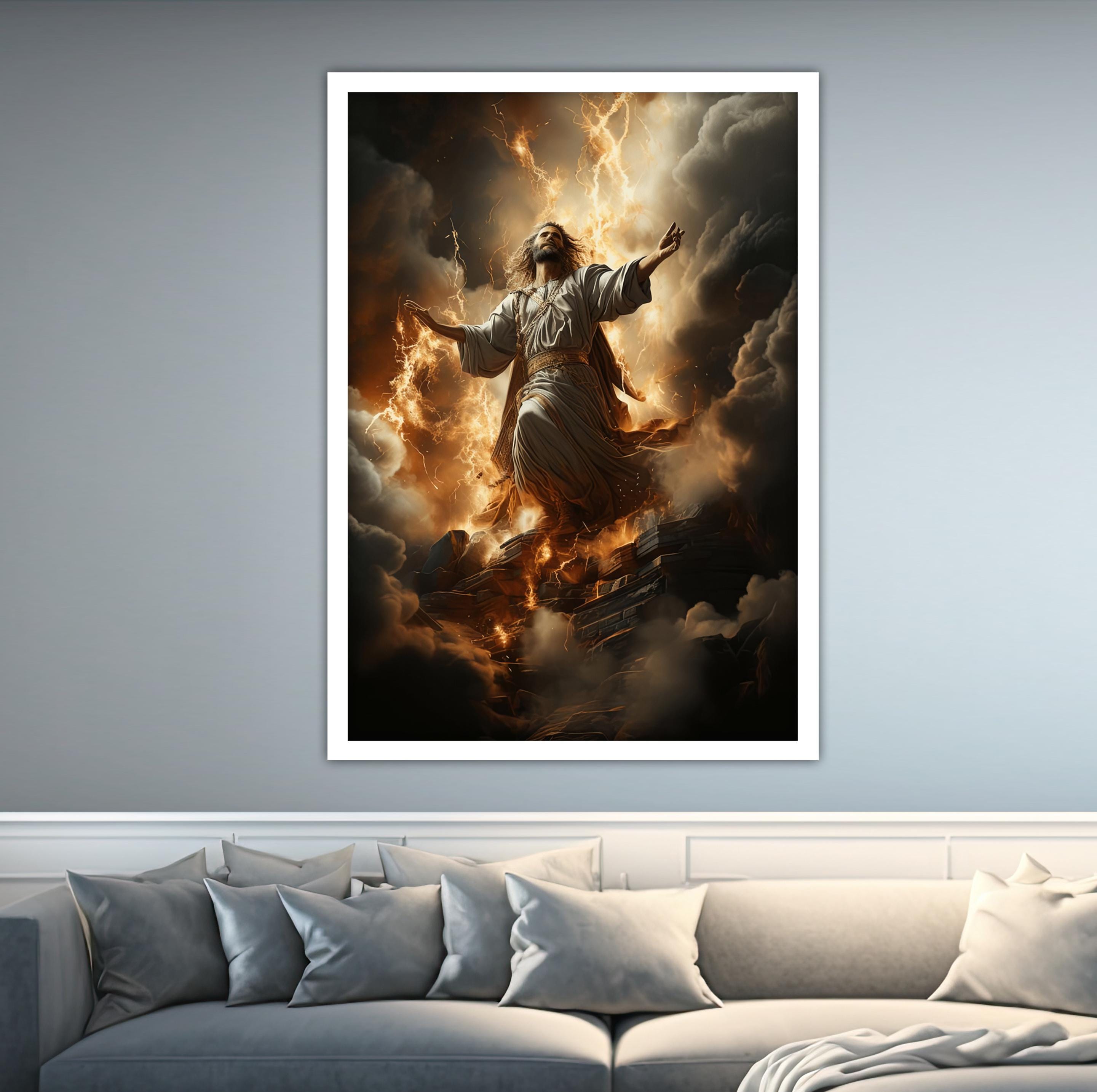 Jesus Christ Canvas Painting, Jesus Wall Painting, Christian Home Decor ...