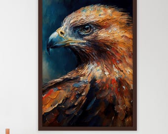 Dipinto su tela American Eagle, dipinto murale Eagle, arredamento per la casa americano, opera d'arte moderna, arte murale moderna, dipinto su tela pronto da appendere