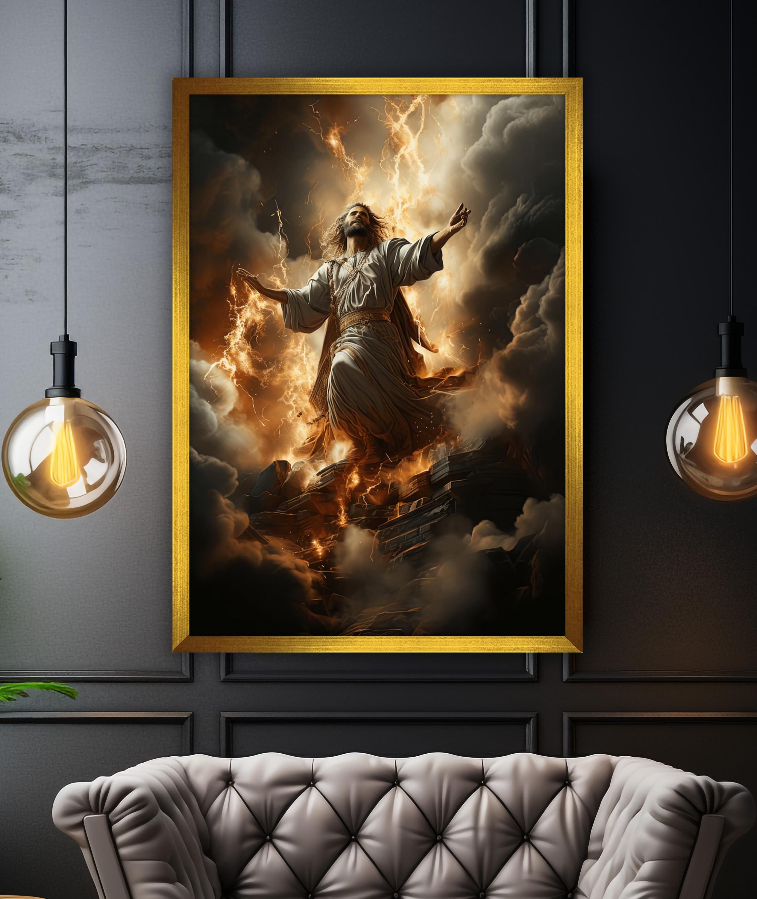 Jesus Christ Canvas Painting, Jesus Wall Painting, Christian Home Decor ...