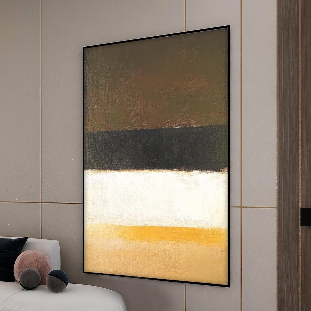Mark Rothko Brown and Beige Canvas Painting, Mark Rothko Wall Painting ...