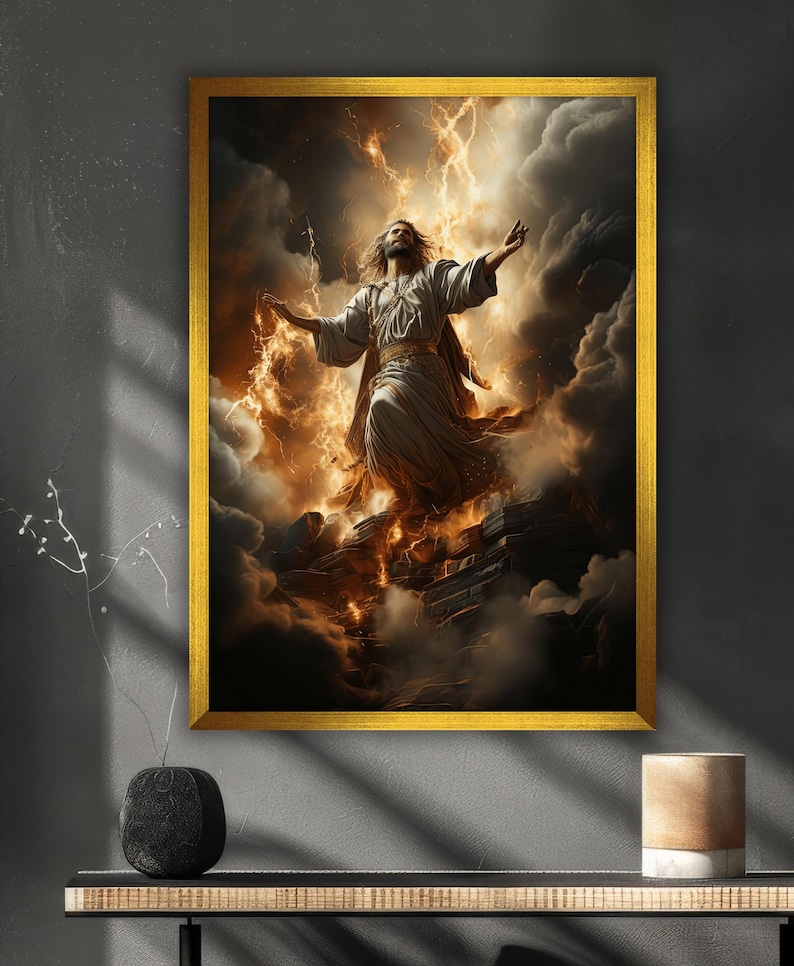 Jesus Christ Canvas Painting, Jesus Wall Painting, Christian Home Decor ...
