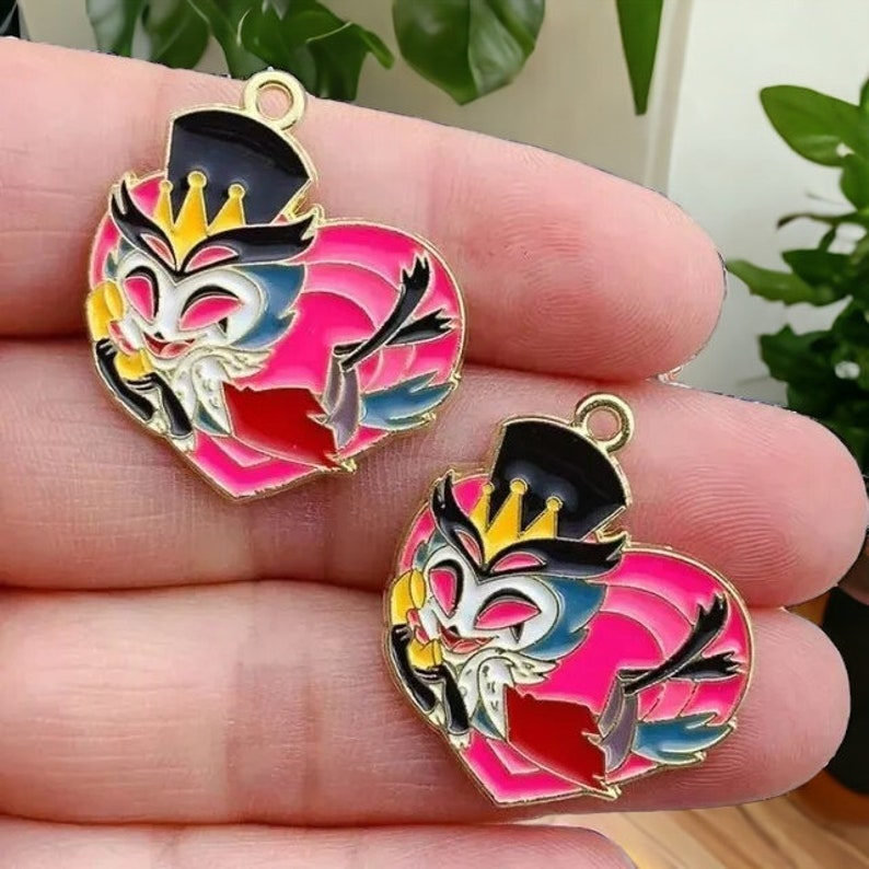 Helluva Boss Metall Abzeichen Kollektion Emaille Pin Einzigartige Anime Fan Accessoires Wird nur zusammen als Set von 10 verkauft 10x Stolas