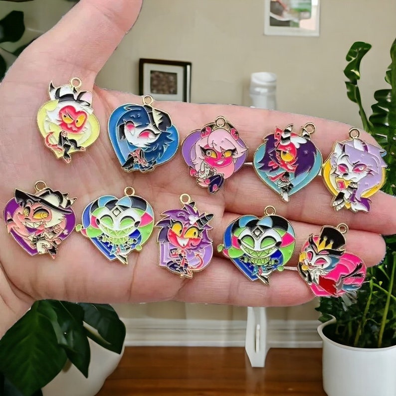 Helluva Boss Metall Abzeichen Kollektion Emaille Pin Einzigartige Anime Fan Accessoires Wird nur zusammen als Set von 10 verkauft All 10 of them once