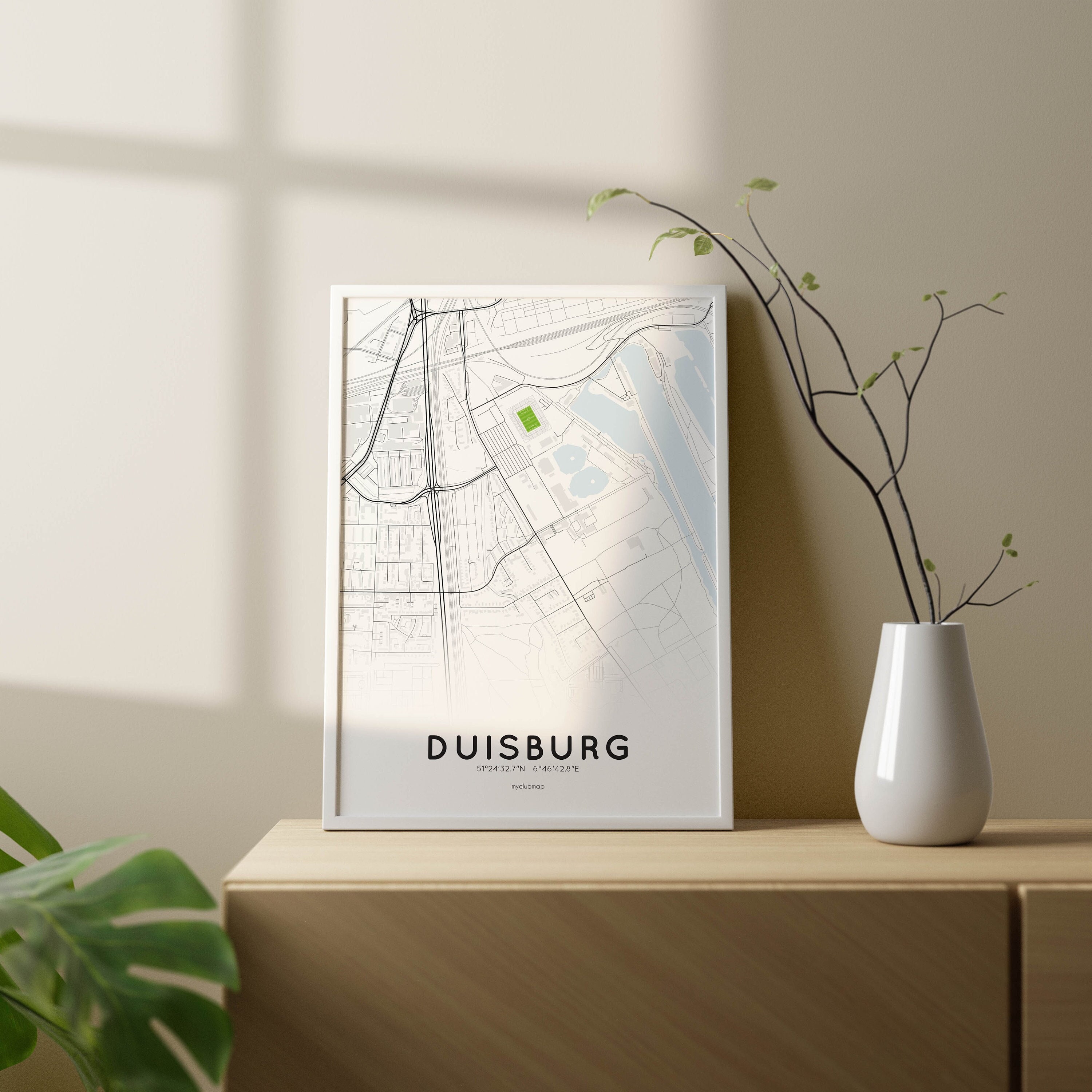 Duisburg Map Print - Etsy | Wandtattoos