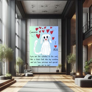Mots du coeur Carte de voeux numérique personnalisée pour la Saint-Valentin à téléchargement immédiat Carte plate pour les amoureux Message d'amour pour les amis Cadeau