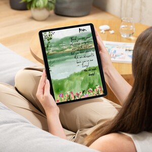 Alte flache Karte für Mama, personalisierte Karte für Mama, digitaler Geburtstagswunsch flache Karte für Mama, sofort herunterladbare Karte für Sie, Drucke