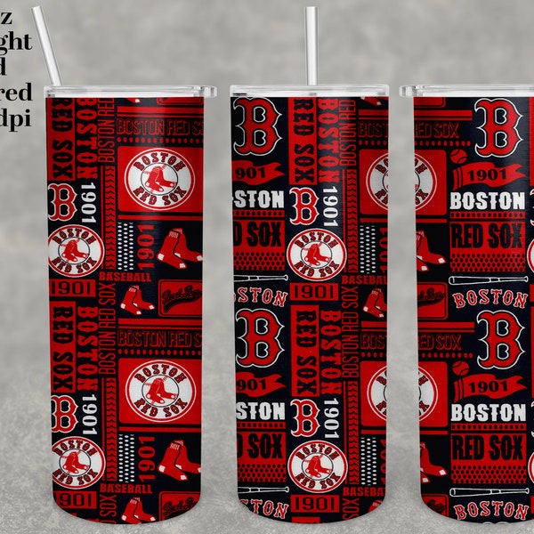 Bicchiere Red-Sox, bicchiere magro da 20 once, dritto, 20 once. Disegni, Calcio png, Sublimazione, disegni tumbler, file PNG,