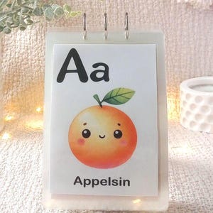Tarjetas didácticas del alfabeto noruego / Aprendizaje de lenguas escandinavas / Montessori / Tarjetas educativas / Alfabeto noruego / Tarjetas plastificadas