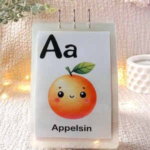 Norwegisches Alphabet Karteikarten | ABC Printable | Skandinavische Sprache lernen | Montessori | Lernkarten | Digitaler Download