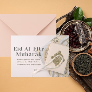 Cartão de saudação Eid Al Fitr | Cartão de saudação islâmico | Cartão de saudação Eid Mubarak | Ramadan 2025 | Download digital | Download instantâneo