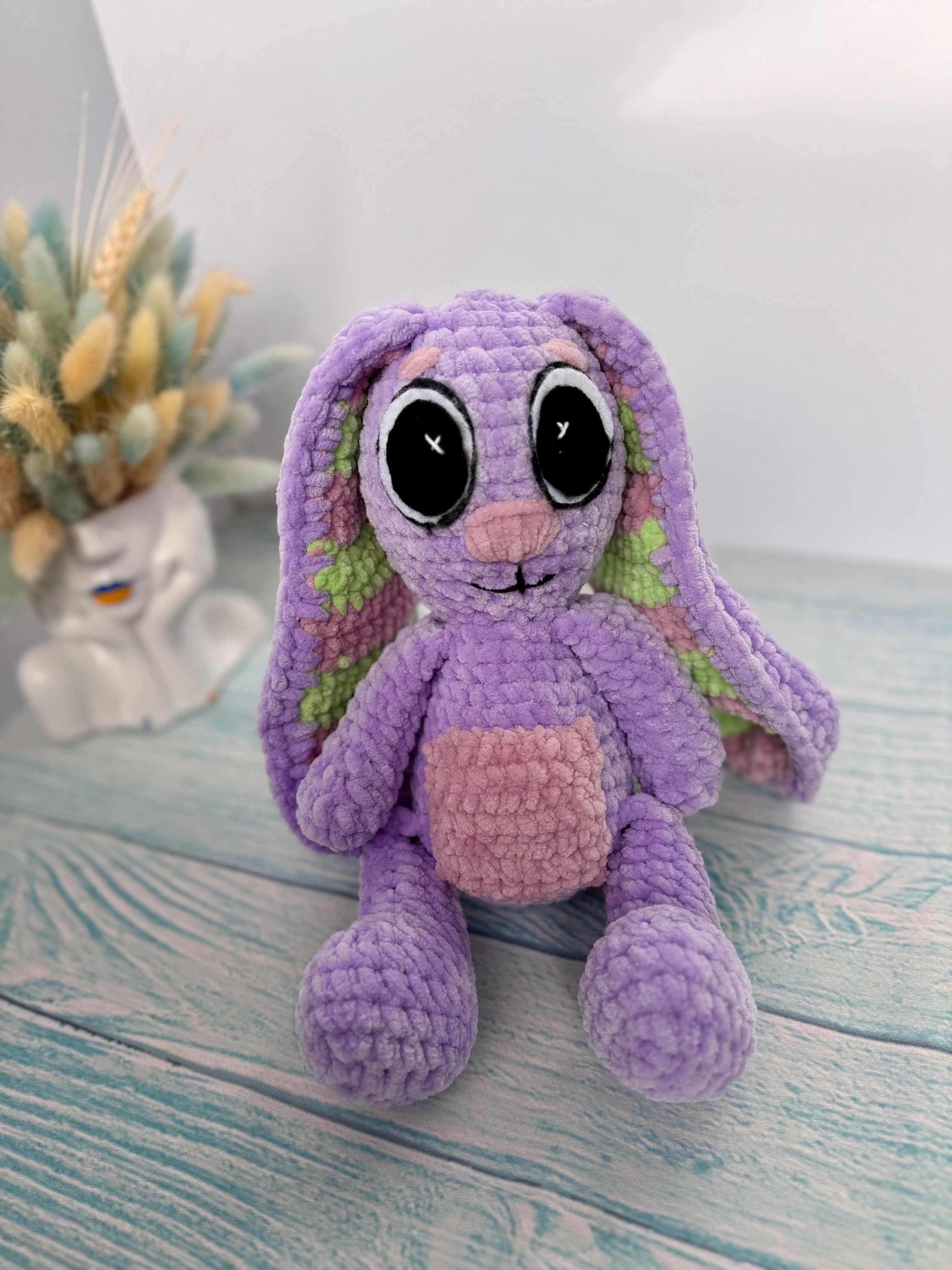 Floppy Bunny PDF Crochet Pattern, Bluey Floppy Bunny, Lilac Bunny - Etsy
