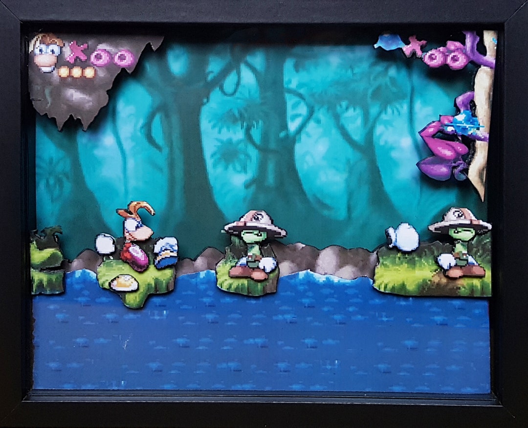 Rayman 3D Diorama Frame - Etsy