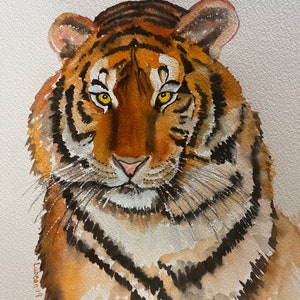 Tiger original watercolor