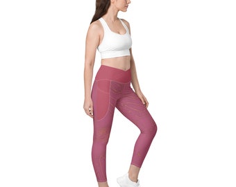 Crossover leggings with pockets