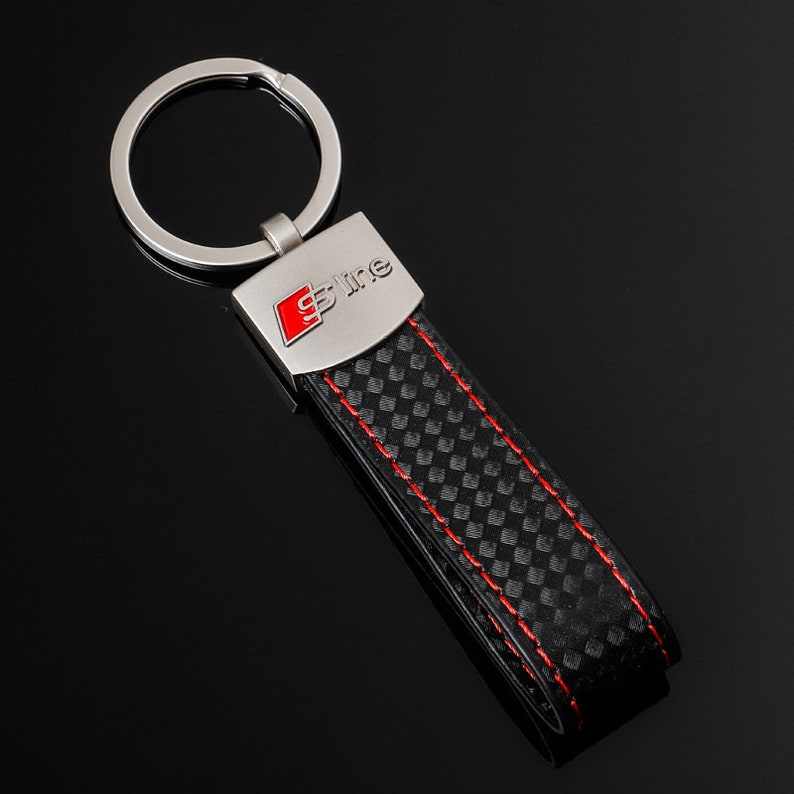Audi Sline Sports Keychain Audi RS Rline GTI Mercedesbenz AMG Car Logo Pendant Keychain