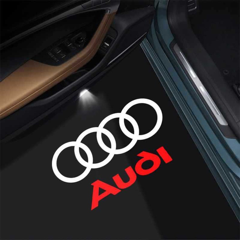 2pcs AUDI LED Projector Light for AUDI Car Door Projection Logo Lights A4L A6L A3L A5